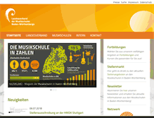 Tablet Screenshot of musikschulen-bw.de
